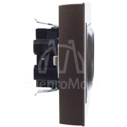 Розетка 2-м СП BRITE РСш12-3-БрТБ 16А в сборе с заземл. защ. шторки бронза IEK BR-R24-16-K45-F