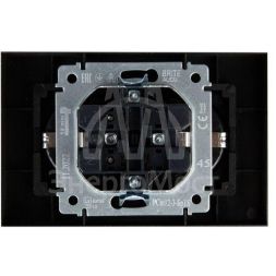 Розетка 2-м СП BRITE РСш12-3-БрТБ 16А в сборе с заземл. защ. шторки бронза IEK BR-R24-16-K45-F