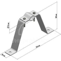Кронштейн для мачты КРЫМ-1 Rexant 34-0482