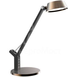 Светильник настольный KD-835 C28 LED 8Вт 230В 480лм сенс.рег.ярк и цвет.темп. USB-5В.1А бронза Camelion 12999