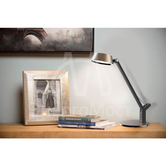 Светильник настольный KD-835 C28 LED 8Вт 230В 480лм сенс.рег.ярк и цвет.темп. USB-5В.1А бронза Camelion 12999