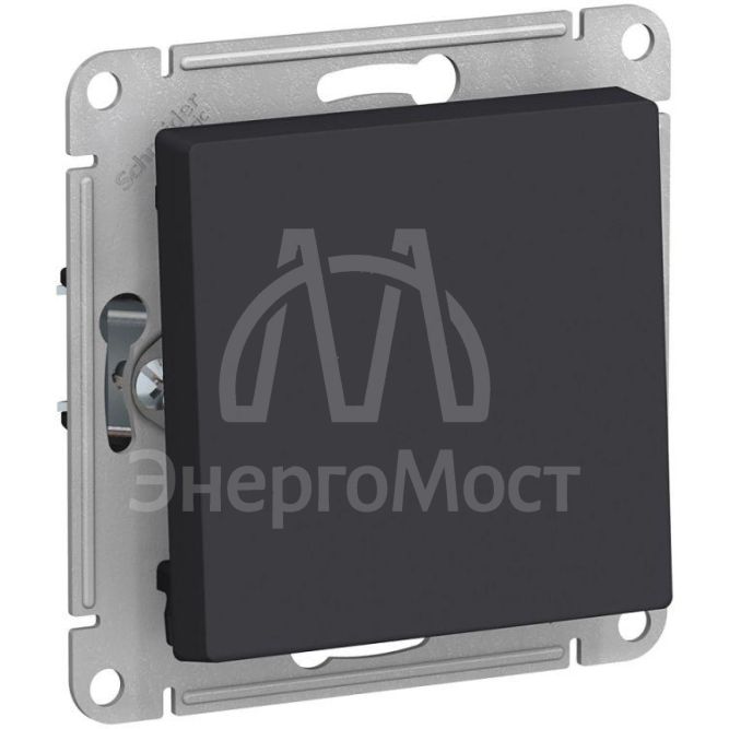 Механизм выключателя 1-кл. СП AtlasDesign 10А IP20 (сх. 1) 10AX карбон SchE ATN001011