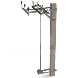 Комплект крепления разъединителя РЛНД на опору