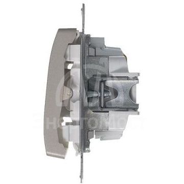 Механизм выключателя 1-кл. СП Glossa 10А IP20 (сх. 1а) 10AX с подсветкой платина SchE GSL001213