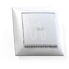 Выключатель 1-кл. СП Селена 10А IP20 С110-395 с индикацией бел. Кунцево 8102