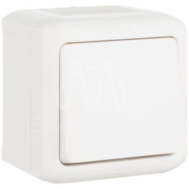 Переключатель на 2 направления 1-кл. ОП Quteo 10А IP44 250В 10AX бел. Leg 782304