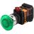 Кнопка AELA-22 &amp;quot;Грибок&amp;quot; d22мм 1з+1р неон/240В BBG20-AELA-K06E зел. ЭРА Б0045631