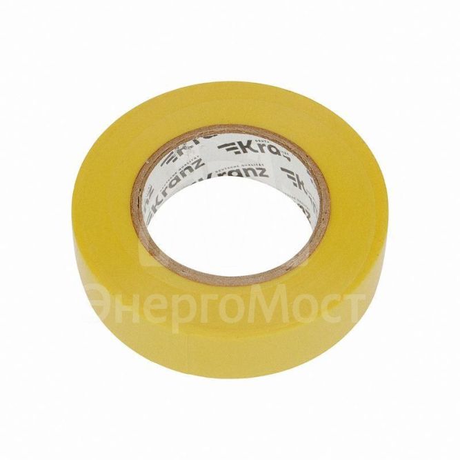Изолента ПВХ 0.13х19мм 25м желт. Kranz KR-09-2202