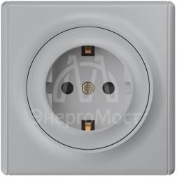 Розетка 1-м СП Florence 16А IP20 с заземл. защ. шторки винт. клеммы механизм сер. 1E10101302 OneKeyElectro 2172833