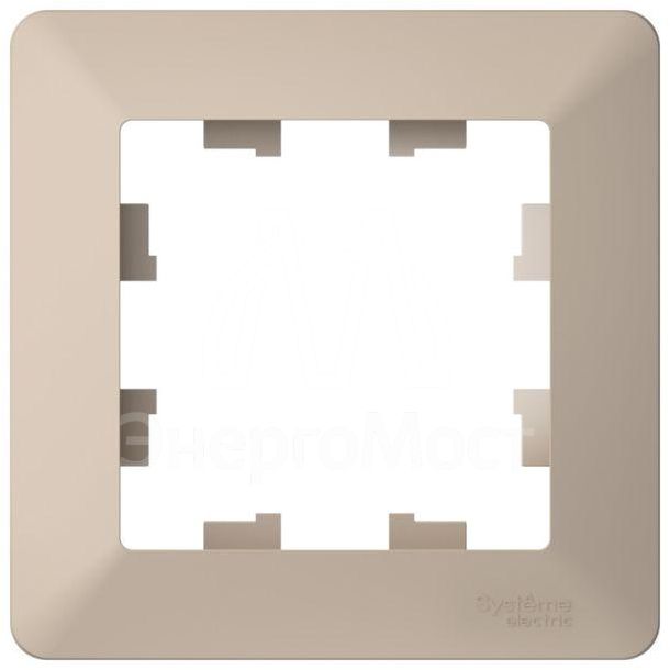 Рамка 1-м AtlasDesign Air песочн./дым. бел. SE ATN221201