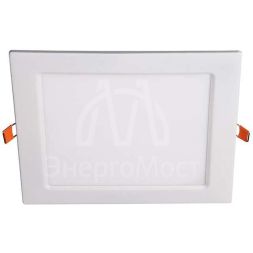 Светильник светодиодный ультратонкий встраив. PPL-S 15Вт 4000К IP40 WH 190мм квадрат Jazzway 5008380A