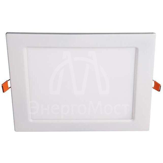 Светильник светодиодный ультратонкий встраив. PPL-S 15Вт 4000К IP40 WH 190мм квадрат Jazzway 5008380A