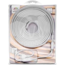 Шнур светодиодный гибкий неон LED SMD 8х16мм 120LED/м двустор. бел. 5м Neon-Night 131-005