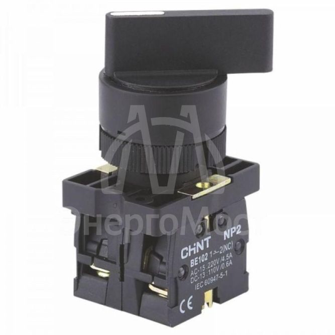 Переключатель NP2-EJ53 3 полож. с возвратом 2НО IP40 CHINT 574828