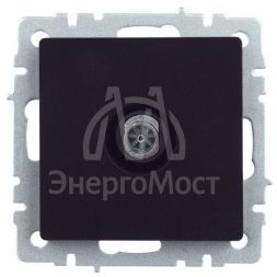 Розетка телевизионная оконечная TV СП Brite РТВ11-0-БрЧ черн. IEK BR-A10-O-K02
