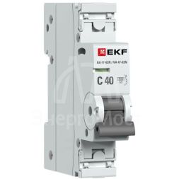 Выключатель автоматический модульный 1п 40А C 4.5кА ВА 47-63N PROxima EKF M634140C
