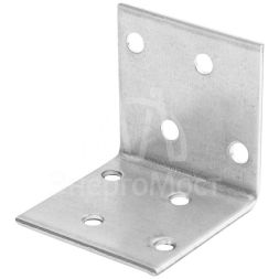 Угол крепежный равносторонний 40х40х40 цинк Zitar 124402