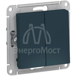 Механизм переключателя проходного 2-кл. СП AtlasDesign 10А IP20 (сх. 6/2) 10AX изумруд SchE ATN000865
