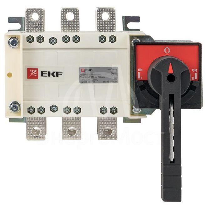 Рубильник-переключатель 3п 160А с рукояткой управления для прямой установки PowerSwitch PROxima EKF pscs-160-3