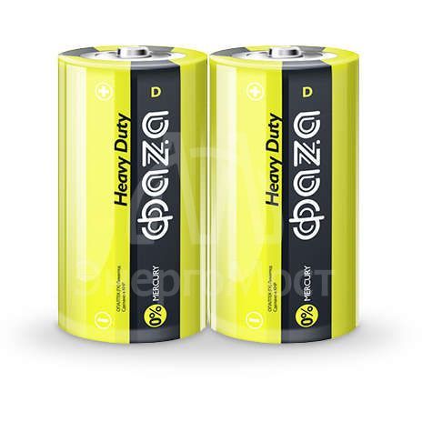 Элемент питания солевой R20 Heavy Duty Shrink-2 (уп.2шт) ФАZА 5002357