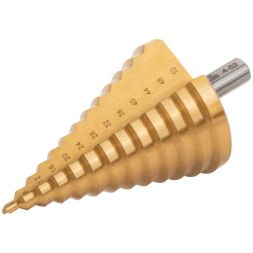 Сверло ступенчатое HSS по металлу 13 ступеней 4-8-12-16-20-24-28-32-36-40-44-48-52мм MOS 36387М