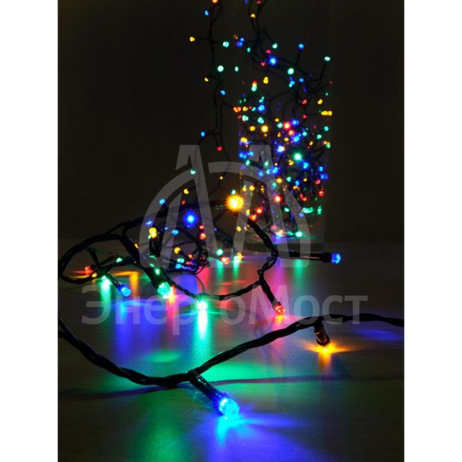 Гирлянда &amp;quot;Нить&amp;quot; 200 LED 20м уличная 3 АА батарейки 8 реж. мульти SHLights 4690601045447