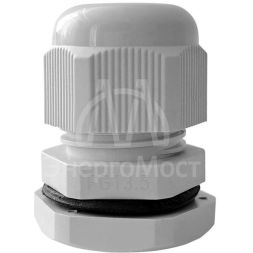 Ввод кабельный (сальник) PG-13.5 IP68 сер. TOKOV ELECTRIC TKE-PG-13.5-G