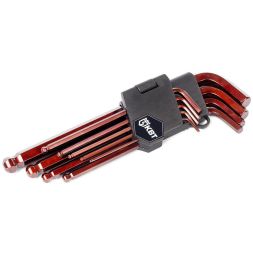 Набор шестигранных ключей с шаром КШ-9s КВТ 82177