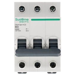 Выключатель автоматический модульный 3п B 63А 4.5кА City9 Set 400В SE C9F14363