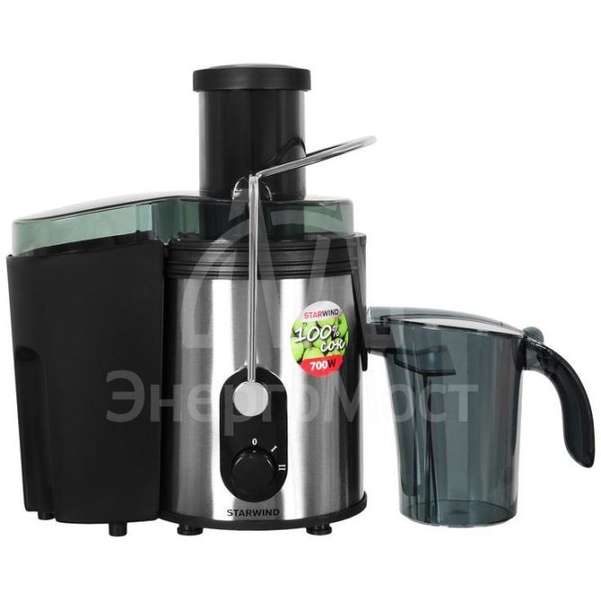 Соковыжималка центробежная SJ 2414 800Вт рез.сок.:500мл. серебр./черн. STARWIND 1492053
