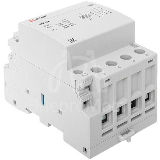Контактор модульный КМ 32А 4NО (3 мод.) EKF km-3-32-40