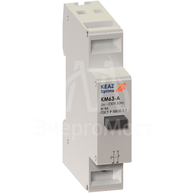 Кнопка управления мод. OptiDin KM63 A 11 УХЛ3 КЭАЗ 138898