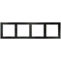 Рамка 4-м S70 пластик. титан Voltum VLS100406