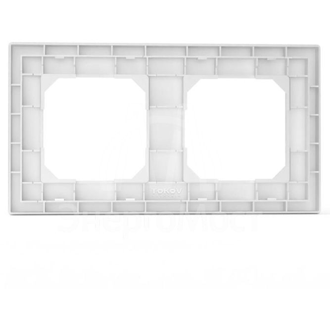 Рамка 2-м Pixel универс. бел. TOKOV ELECTRIC TKE-PX-RM2-C01