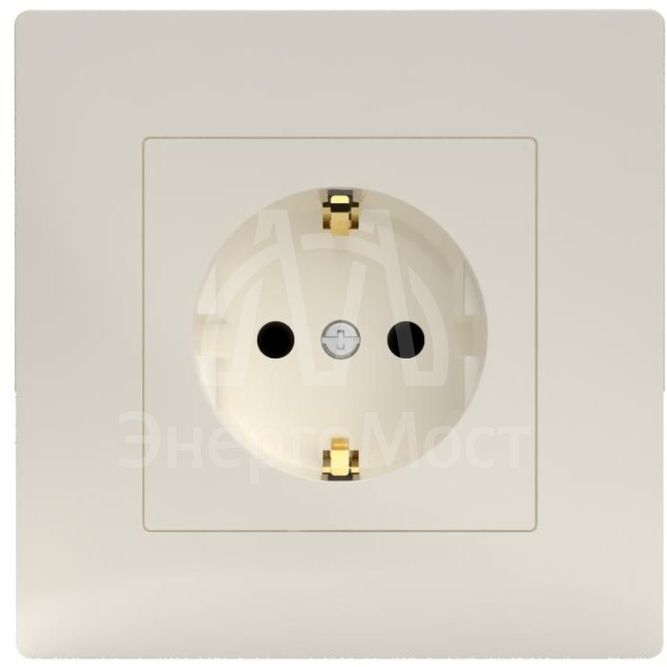 Розетка 1-м СП Pixel 16А IP20 с заземл. защ. шторки в сборе беж. TOKOV ELECTRIC TKE-PX-R1FZSF-C02