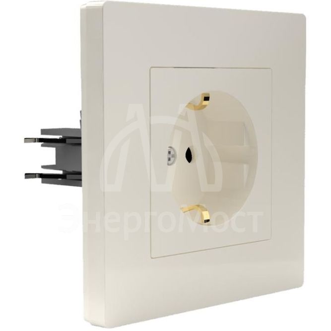 Розетка 1-м СП Pixel 16А IP20 с заземл. защ. шторки в сборе беж. TOKOV ELECTRIC TKE-PX-R1FZSF-C02