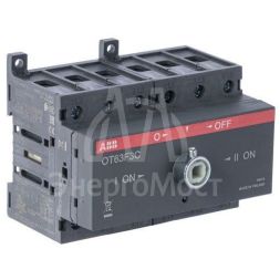 Рубильник реверсивный OT63F3C 63А (45А AC23) ABB 1SCA105338R1001