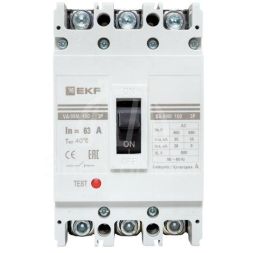 Выключатель автоматический 3п 100/63А 35кА ВА-99М PROxima EKF mccb99-100-63m