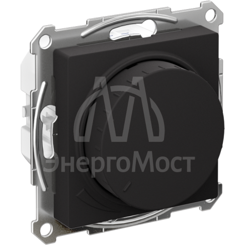 Светорегулятор поворотно-нажимной AtlasDesign 400Вт механизм карбон SE ATN001023
