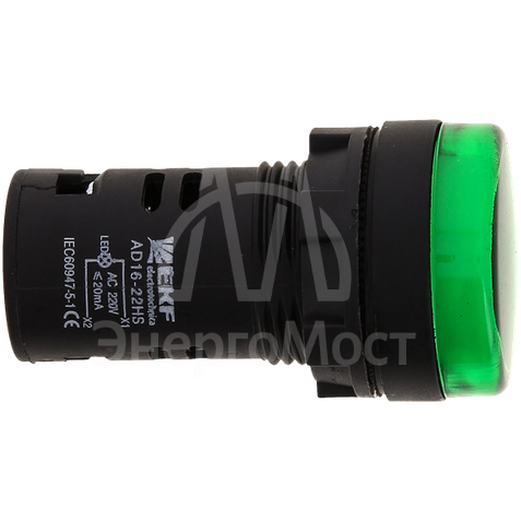 Матрица светодиодная AD16-22HS зел. EKF ledm-ad16-g
