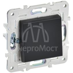 Выключатель 1-кл. SKANDY 10А SK-V01Bl черн. IEK SK-V10-0-10-K02