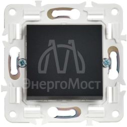 Выключатель 1-кл. SKANDY 10А SK-V01Bl черн. IEK SK-V10-0-10-K02