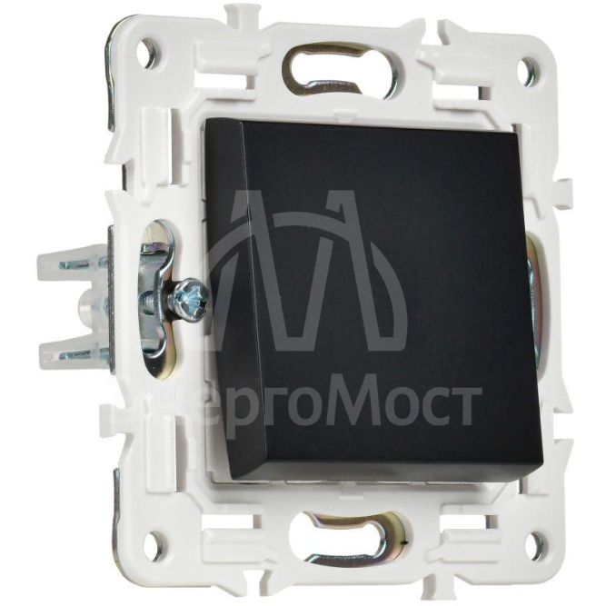 Выключатель 1-кл. SKANDY 10А SK-V01Bl черн. IEK SK-V10-0-10-K02