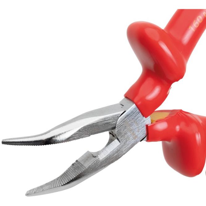 Тонкогубцы изогнутые диэлектрические 1000В 160мм (08215) SHTOK 376301