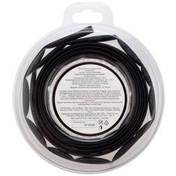 Трубка термоусаживаемая 4.0/2.0мм черн. ролик 2.44м Rexant 29-0016