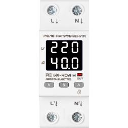 Реле напряжения с контролем тока RE VA-40А W