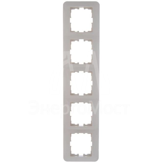 Рамка 5-м KARINA LIFE горизонт. крем. LEZARD 708-0300-150