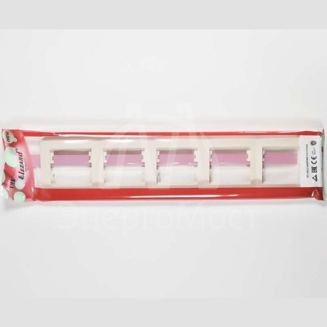 Рамка 5-м KARINA LIFE горизонт. крем. LEZARD 708-0300-150