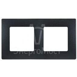 Рамка 2-м Etika антрацит Leg 672582
