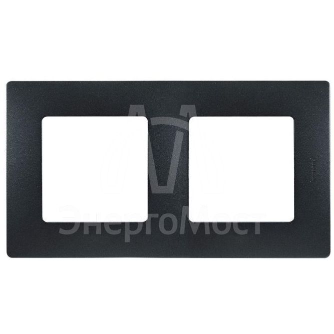 Рамка 2-м Etika антрацит Leg 672582